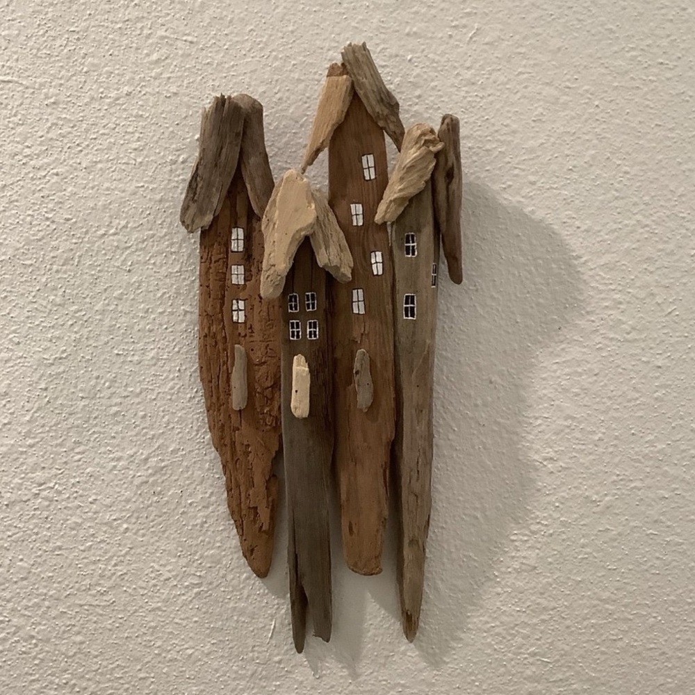 Driftwood Art, Driftwood Houses, Driftwood Beach Houses, Driftwood Coastal Decor
